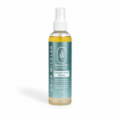 Agua Micelar Bifásica. Paso 1.  3 en 1 │120 o 240 ml